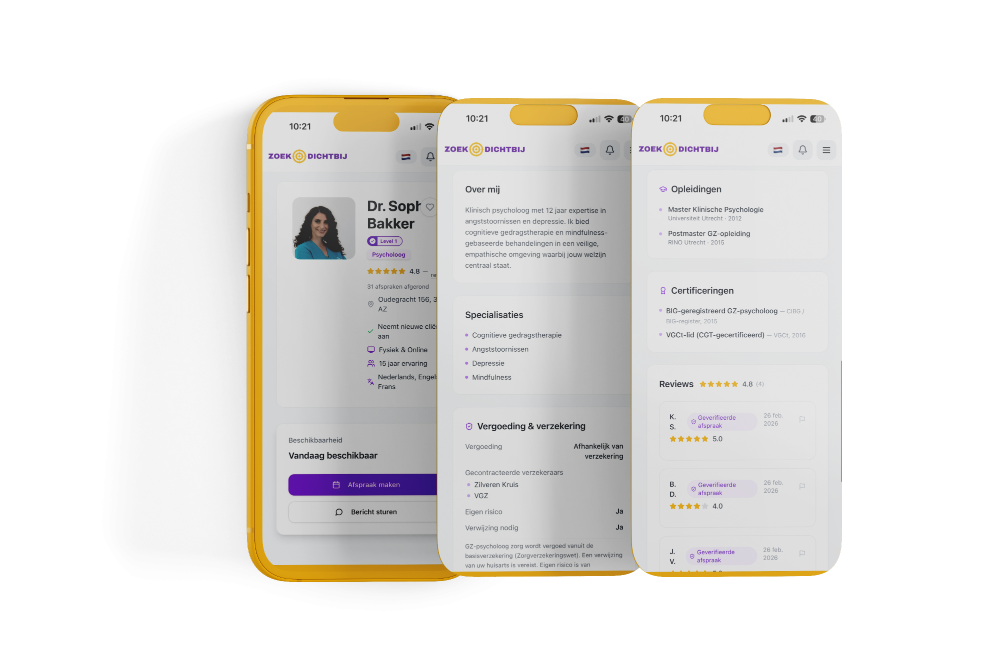 Zoekdichtbij specialist profiel